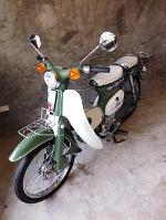 Honda C70 สีเขียวโบราณ ปัดเงา  เครื่องดรีมระบบ 4 เกียร์ มีทบ.โอนได้ 23,000